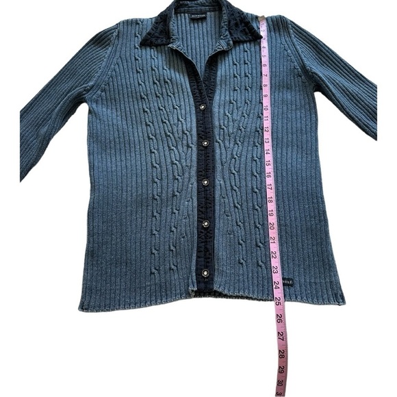 Blue Willi’s Cable Knit Cardigan Sweater - Size XL - Picture 11 of 11